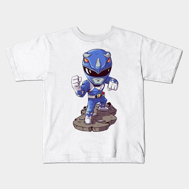 Blue rangers Kids T-Shirt by THE H3 PODCAST OFFICIAL